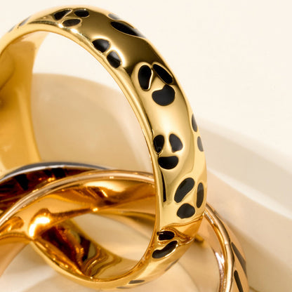 [Okajuri Jewelry] TRINITY  RING LEOPARD PRINT
