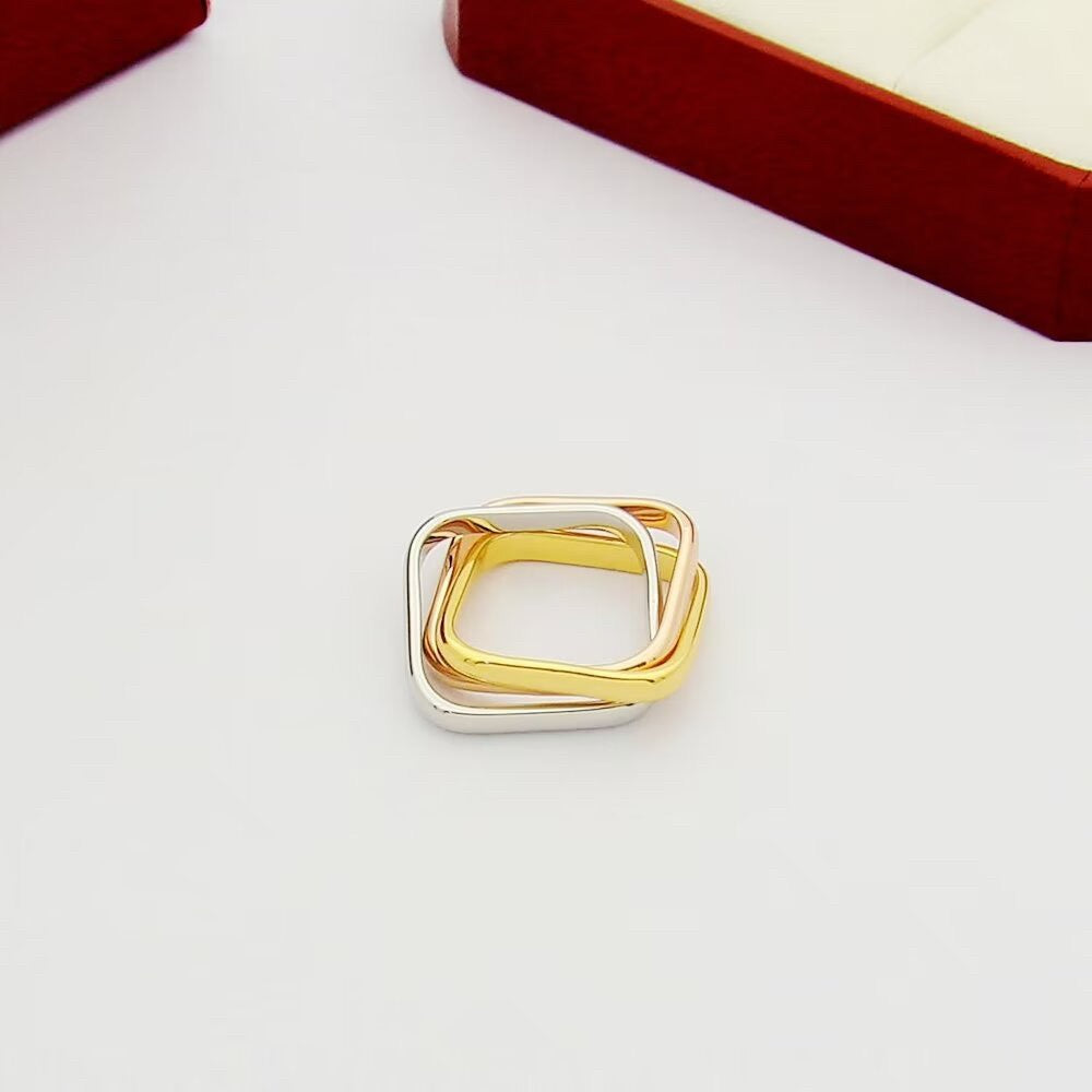 [Okajuri Jewelry] TRINITY 3.5MM CUSHION RING COLLECTION