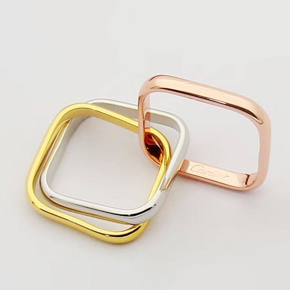 [Okajuri Jewelry] TRINITY 3.5MM CUSHION RING COLLECTION