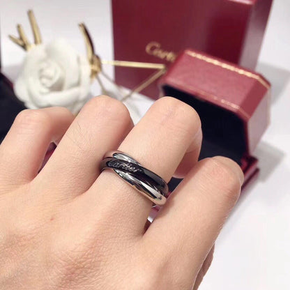 [Okajuri Jewelry] TRINITY 3.2MM RING BLACK CERAMIC