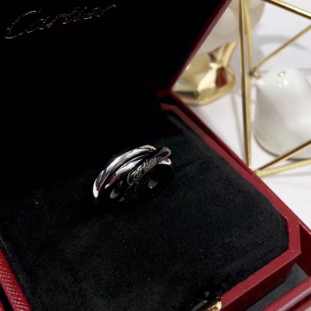 [Okajuri Jewelry] TRINITY 3.2MM RING BLACK CERAMIC