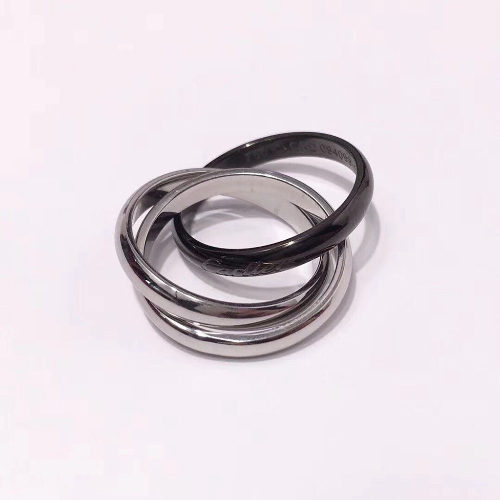 [Okajuri Jewelry] TRINITY 3.2MM RING BLACK CERAMIC