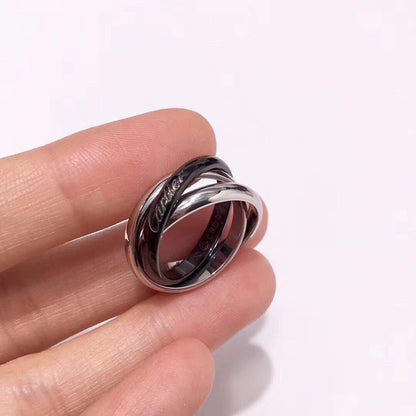 [Okajuri Jewelry] TRINITY 3.2MM RING BLACK CERAMIC