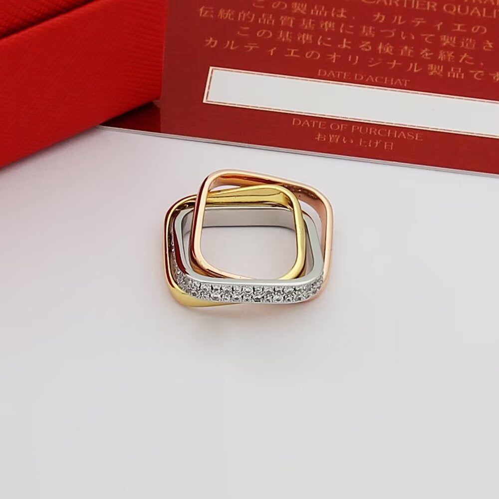 [Okajuri Jewelry] TRINITY 3.5MM CUSHION RING COLLECTION