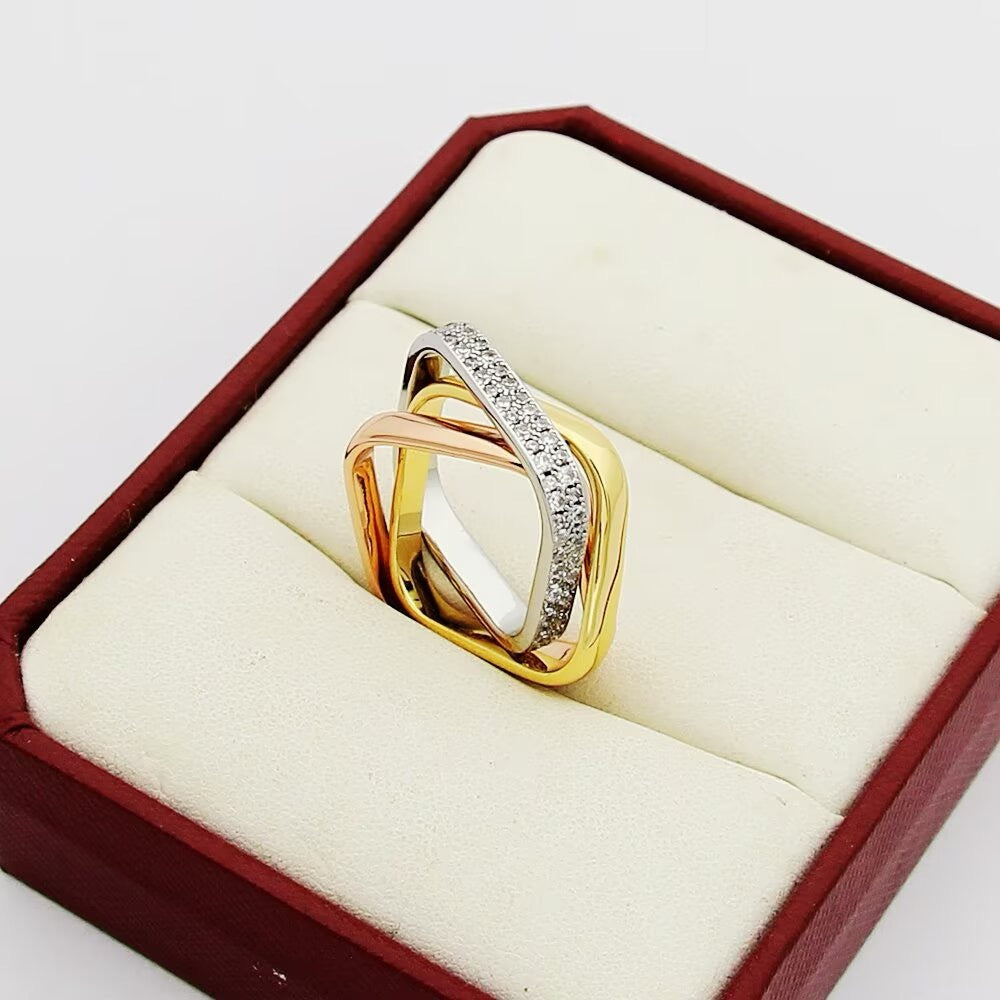 [Okajuri Jewelry] TRINITY 3.5MM CUSHION RING COLLECTION