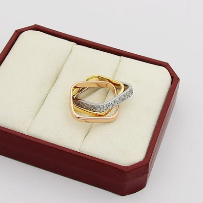 [Okajuri Jewelry] TRINITY 3.5MM CUSHION RING COLLECTION