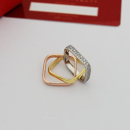 [Okajuri Jewelry] TRINITY 3.5MM CUSHION RING COLLECTION