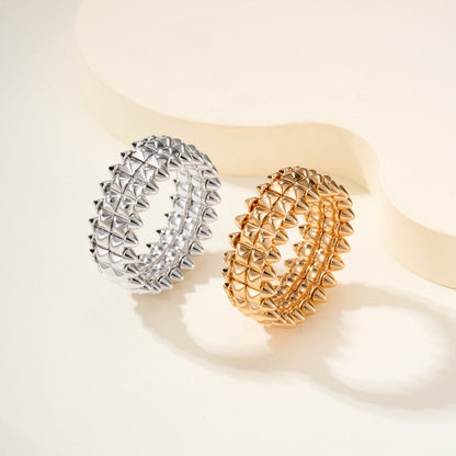[Okajuri Jewelry] CLASH 9.2MM DOUBLE ROW RING