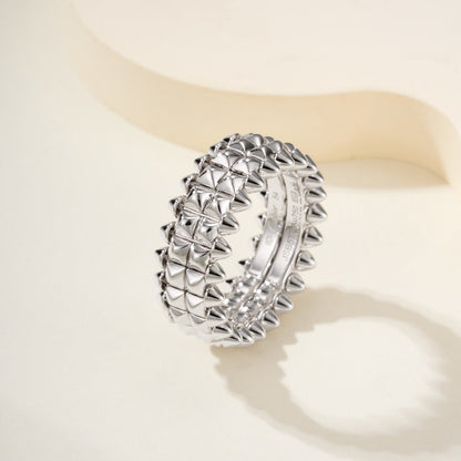 [Okajuri Jewelry] CLASH 9.2MM DOUBLE ROW RING
