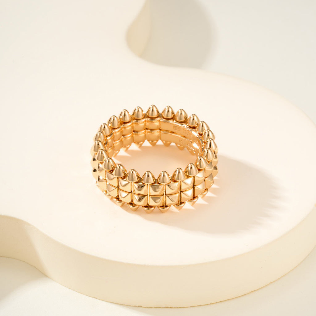[Okajuri Jewelry] CLASH 9.2MM DOUBLE ROW RING