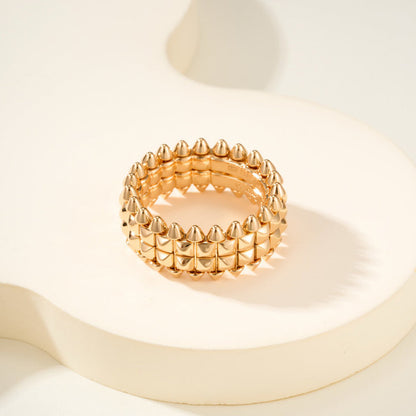 [Okajuri Jewelry] CLASH 9.2MM DOUBLE ROW RING