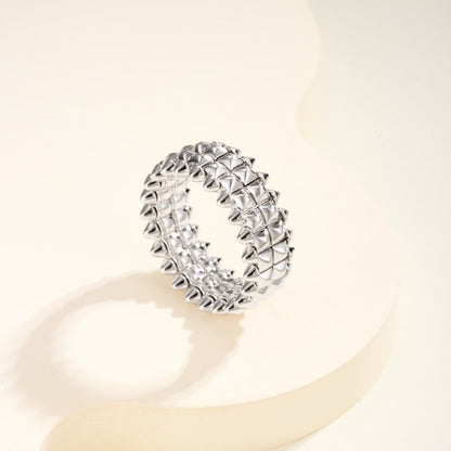 [Okajuri Jewelry] CLASH 9.2MM DOUBLE ROW RING
