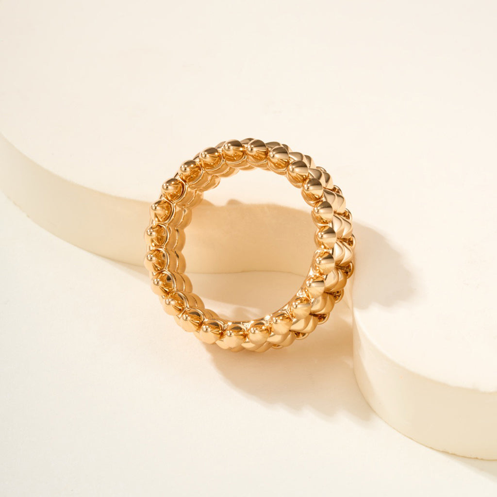 [Okajuri Jewelry] CLASH 9.2MM DOUBLE ROW RING