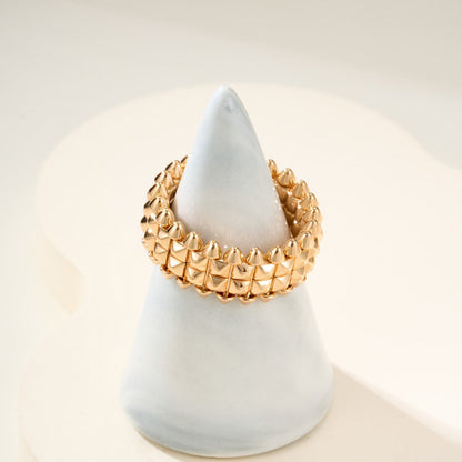 [Okajuri Jewelry] CLASH 9.2MM DOUBLE ROW RING
