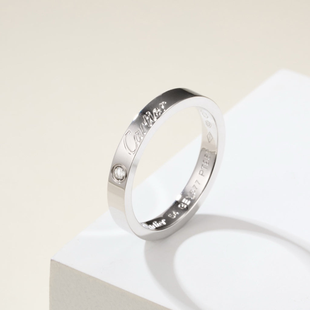 [Okajuri Jewelry] LOVE RING 4MM 1 DIAMOND