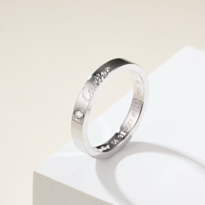 [Okajuri Jewelry] LOVE RING 4MM 1 DIAMOND