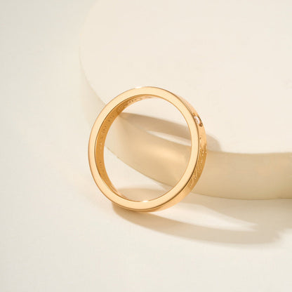 [Okajuri Jewelry] LOVE RING 4MM 1 DIAMOND