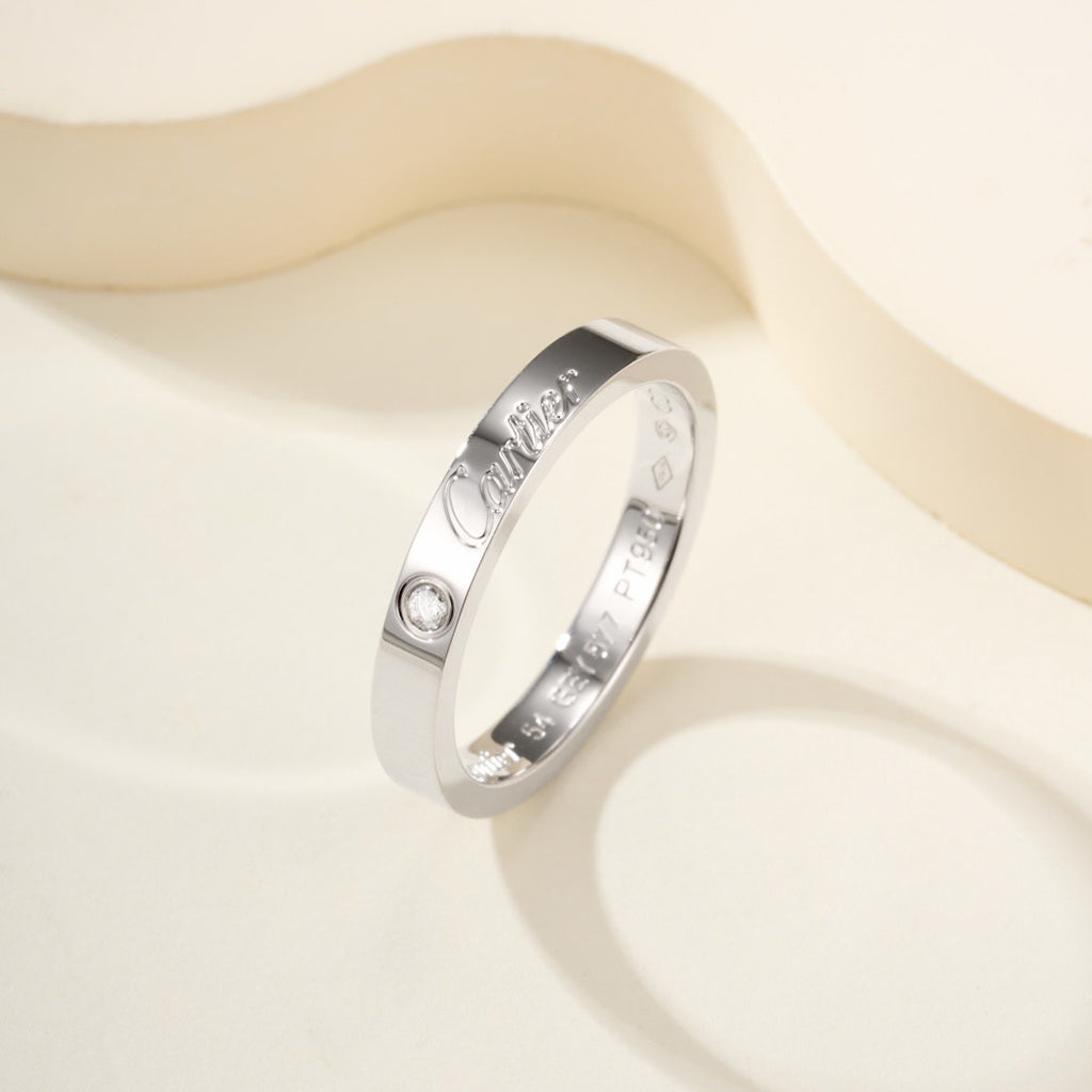 [Okajuri Jewelry] LOVE RING 4MM 1 DIAMOND