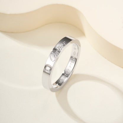 [Okajuri Jewelry] LOVE RING 4MM 1 DIAMOND