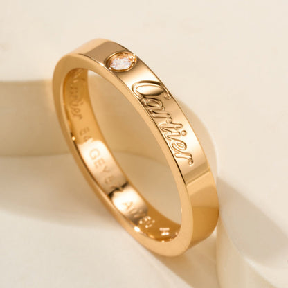 [Okajuri Jewelry] LOVE RING 4MM 1 DIAMOND