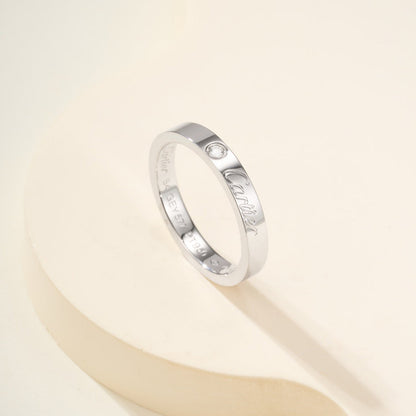 [Okajuri Jewelry] LOVE RING 4MM 1 DIAMOND