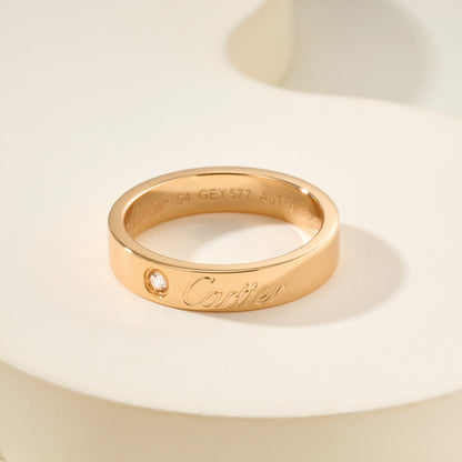 [Okajuri Jewelry] LOVE RING 4MM 1 DIAMOND
