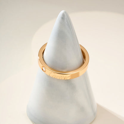 [Okajuri Jewelry] LOVE RING 4MM 1 DIAMOND