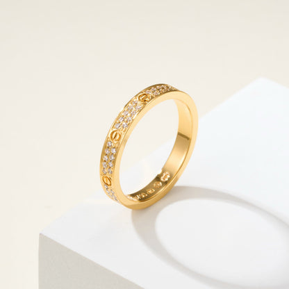 [Okajuri Jewelry] LOVE RING 2.65MM DIAMOND