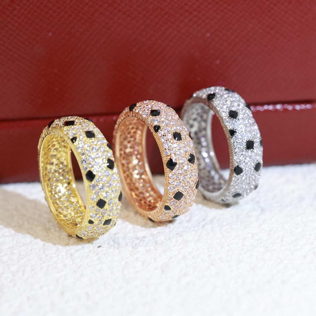 [Okajuri Jewelry] PANTHERE SPOTTED FULL DIAMOND RING