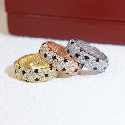 [Okajuri Jewelry] PANTHERE SPOTTED FULL DIAMOND RING