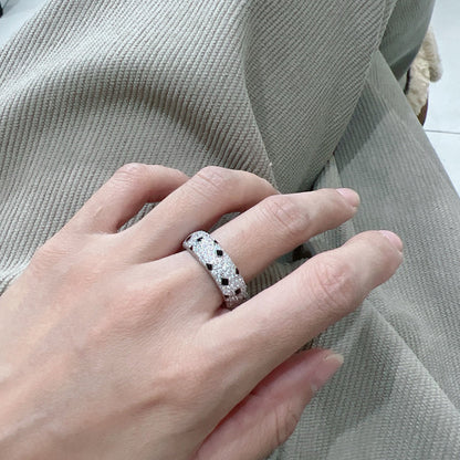 [Okajuri Jewelry] PANTHERE SPOTTED FULL DIAMOND RING