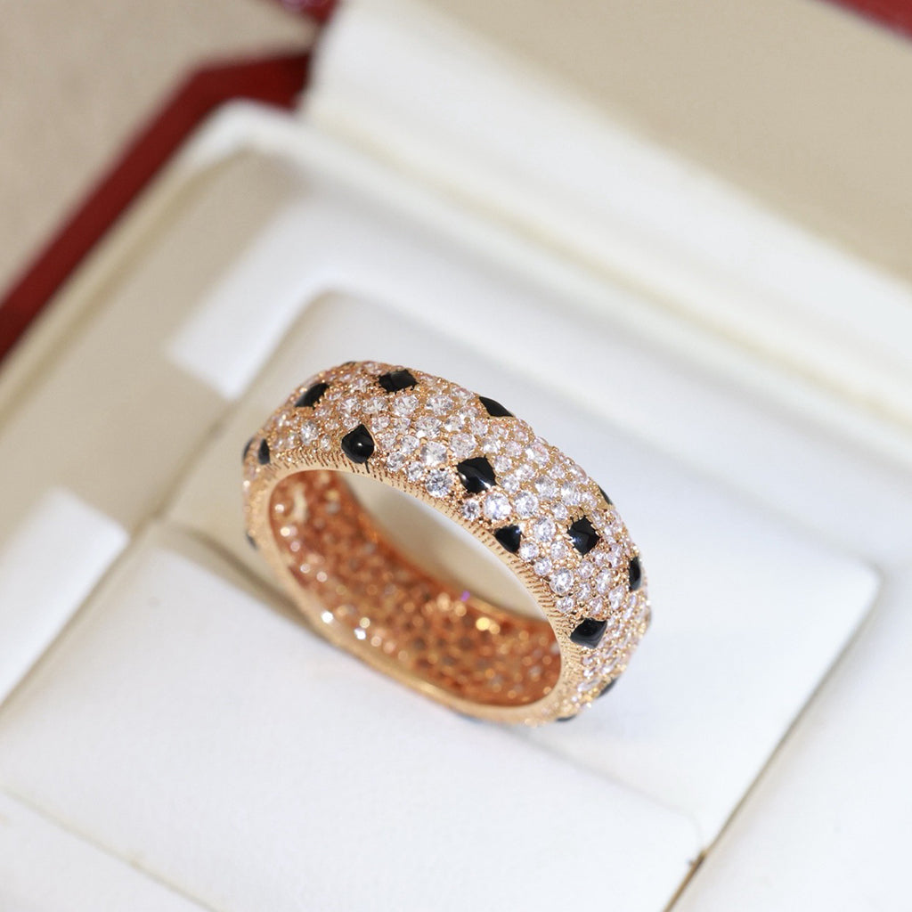 [Okajuri Jewelry] PANTHERE SPOTTED FULL DIAMOND RING