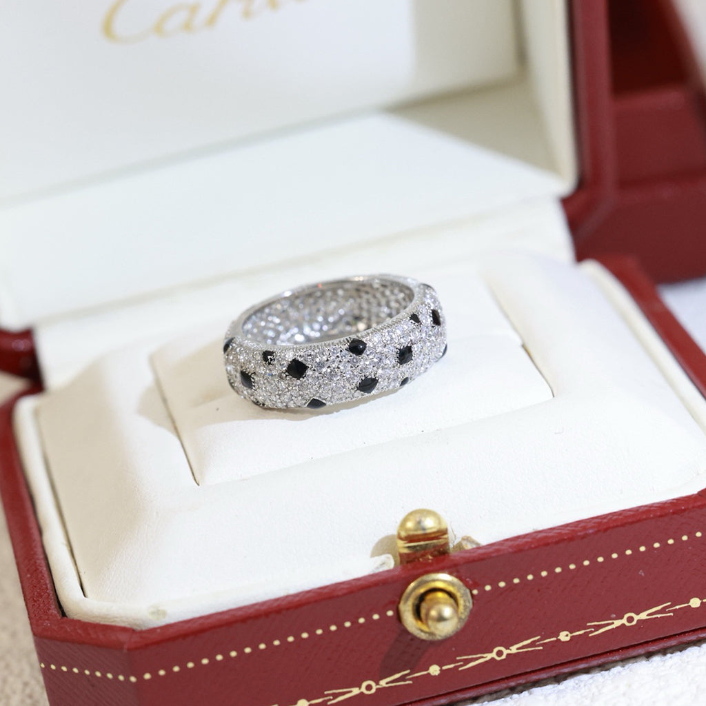 [Okajuri Jewelry] PANTHERE SPOTTED FULL DIAMOND RING