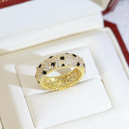 [Okajuri Jewelry] PANTHERE SPOTTED FULL DIAMOND RING
