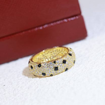 [Okajuri Jewelry] PANTHERE SPOTTED FULL DIAMOND RING