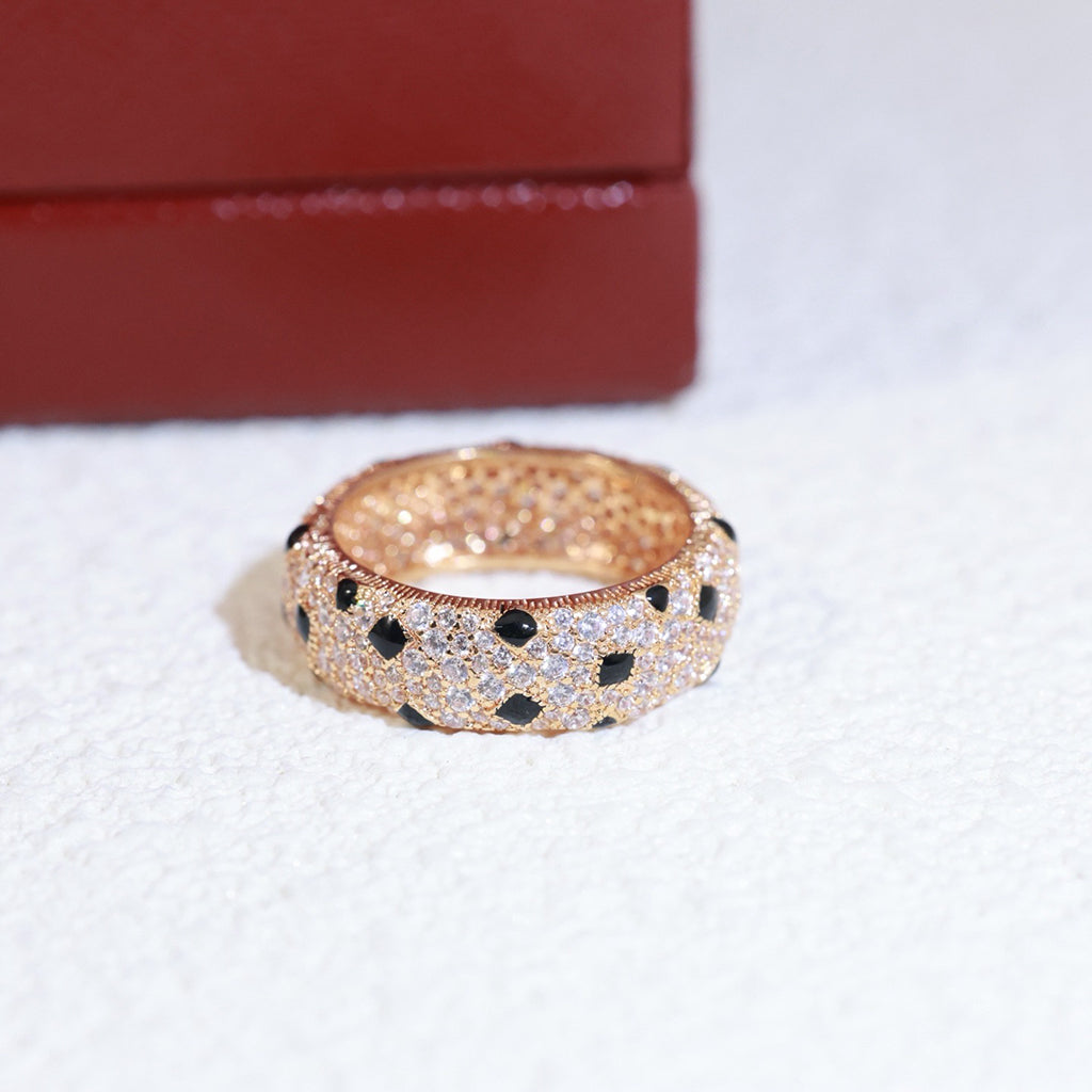 [Okajuri Jewelry] PANTHERE SPOTTED FULL DIAMOND RING