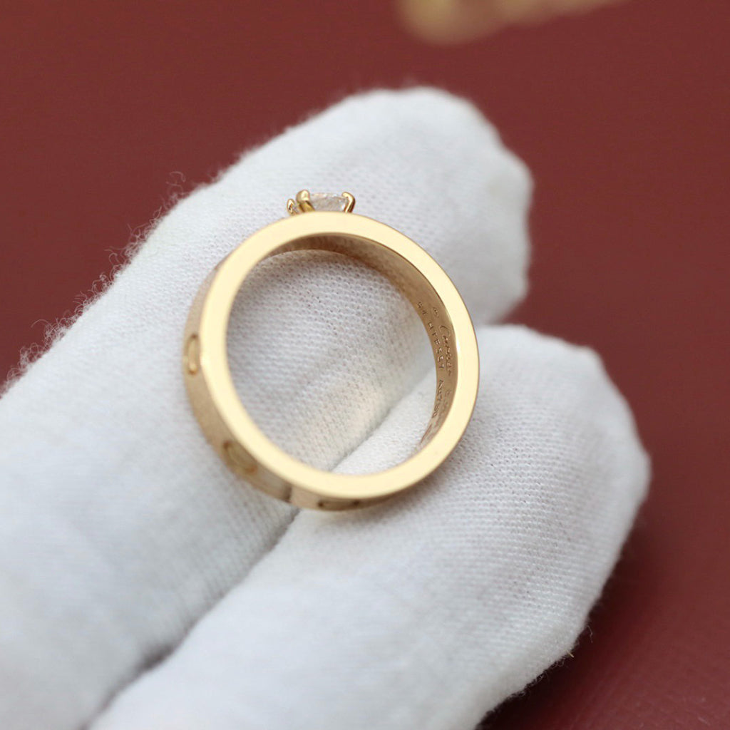 [Okajuri Jewelry] LOVE RING 3.6MM 1 BIG DIAMOND