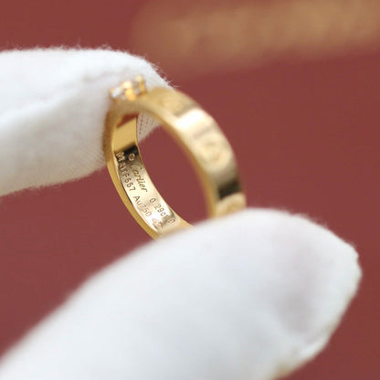 [Okajuri Jewelry] LOVE RING 3.6MM 1 BIG DIAMOND