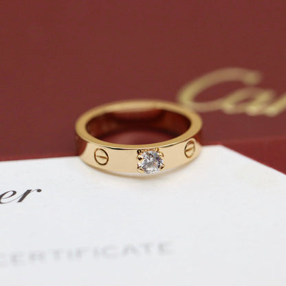 [Okajuri Jewelry] LOVE RING 3.6MM 1 BIG DIAMOND