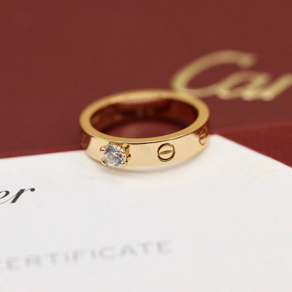 [Okajuri Jewelry] LOVE RING 3.6MM 1 BIG DIAMOND