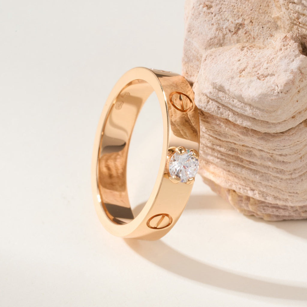 [Okajuri Jewelry] LOVE RING 3.6MM 1 BIG DIAMOND