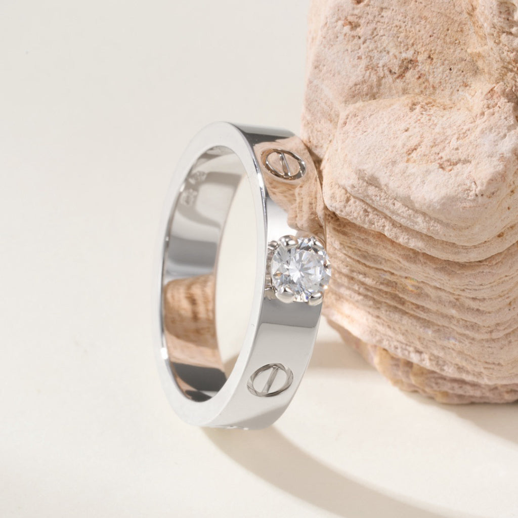 [Okajuri Jewelry] LOVE RING 3.6MM 1 BIG DIAMOND