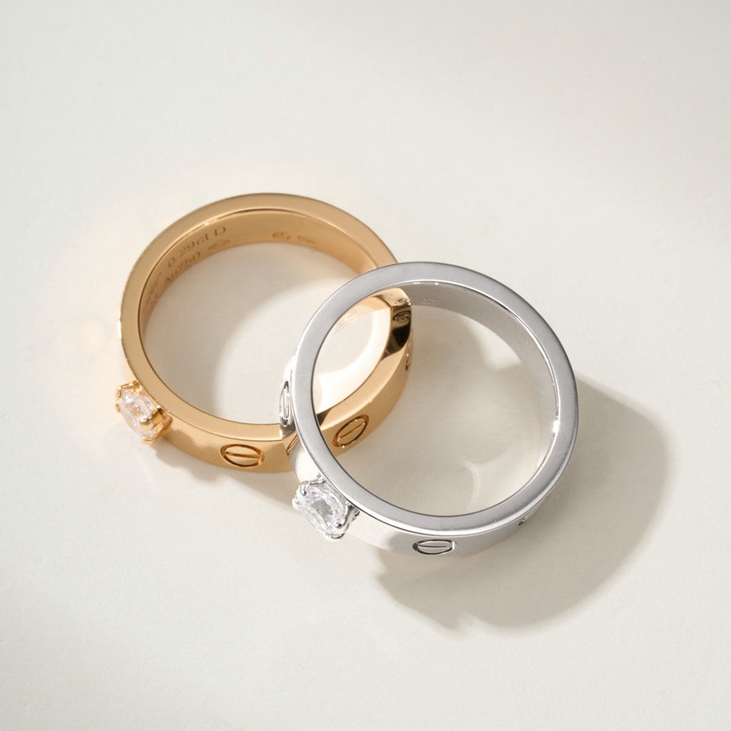 [Okajuri Jewelry] LOVE RING 3.6MM 1 BIG DIAMOND