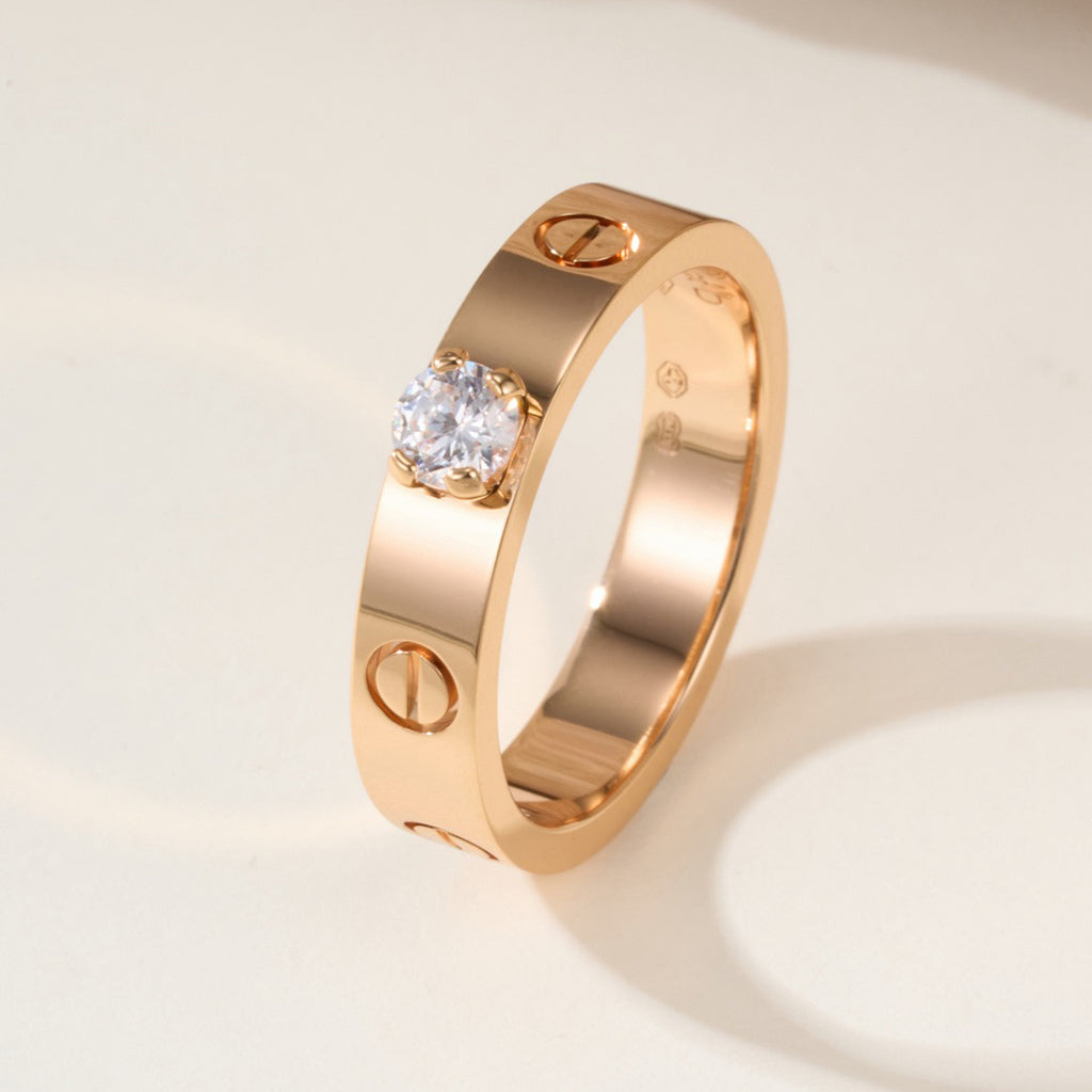 [Okajuri Jewelry] LOVE RING 3.6MM 1 BIG DIAMOND