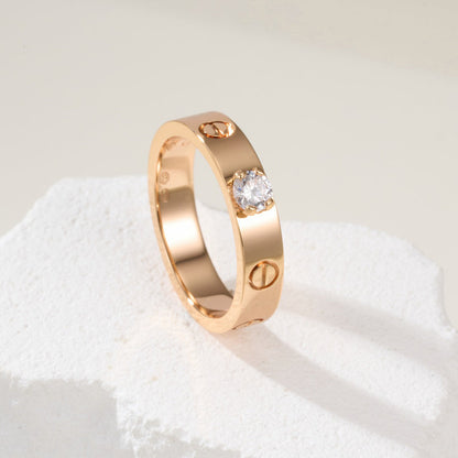 [Okajuri Jewelry] LOVE RING 3.6MM 1 BIG DIAMOND