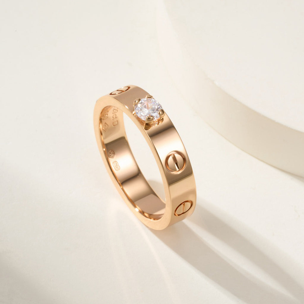 [Okajuri Jewelry] LOVE RING 3.6MM 1 BIG DIAMOND