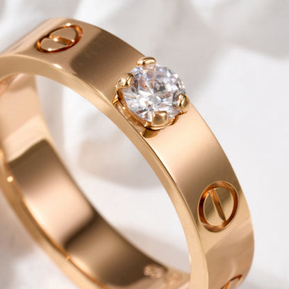 [Okajuri Jewelry] LOVE RING 3.6MM 1 BIG DIAMOND