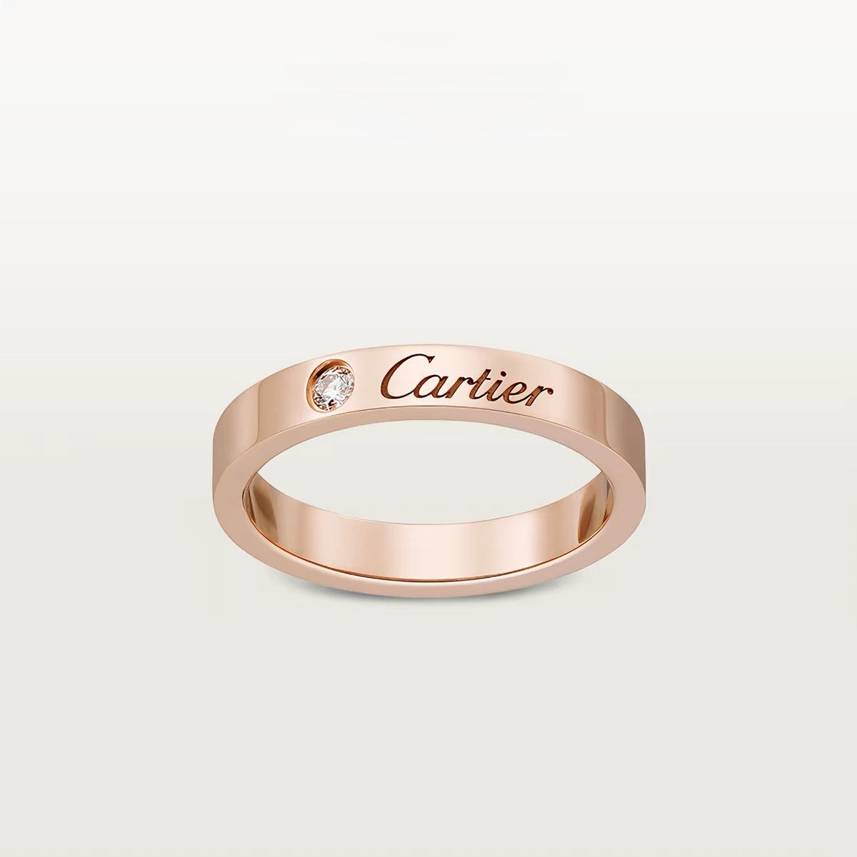 [Okajuri Jewelry] LOVE RING 4MM 1 DIAMOND