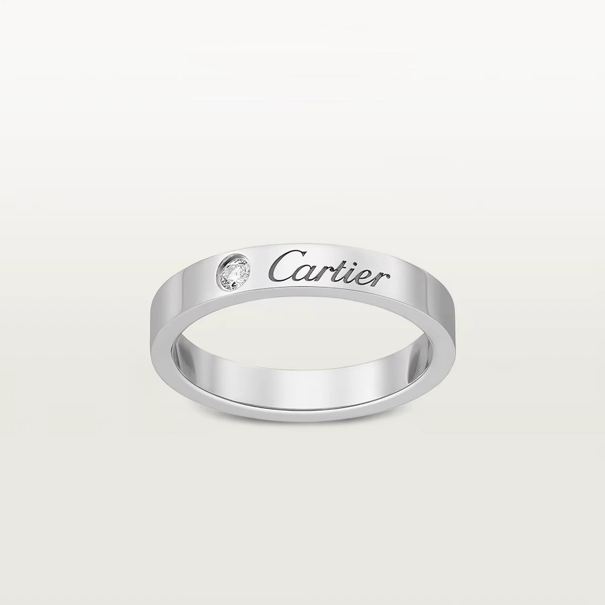 [Okajuri Jewelry] LOVE RING 4MM 1 DIAMOND