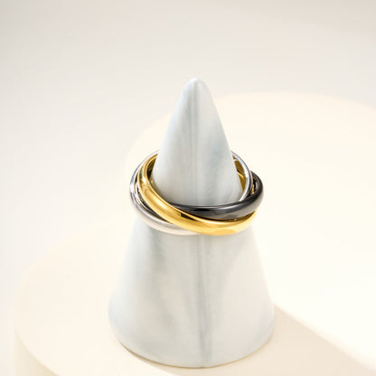 [Okajuri Jewelry] TRINITY 3.2MM RING BLACK CERAMIC